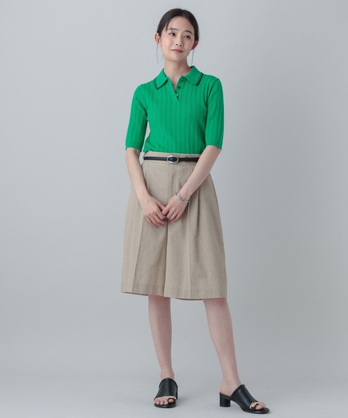GLOBAL WORK(グローバルワーク)の「MATINEE LINE/ニットポロプルオーバー5分袖/646674(ニット/セーター・レディース・ブラック/ベージュ系その他3/グリーン・MEDIUM/LARGE)」の14枚目の写真