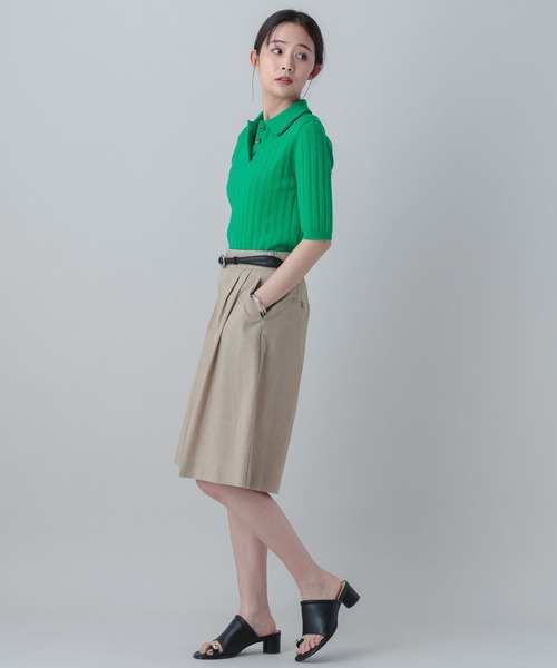 GLOBAL WORK(グローバルワーク)の「MATINEE LINE/ニットポロプルオーバー5分袖/646674(ニット/セーター・レディース・ブラック/ベージュ系その他3/グリーン・MEDIUM/LARGE)」の15枚目の写真