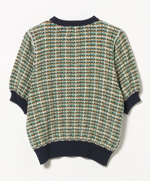 BEAMS HEART（ビームスハート）の「カラフル チェック ニット（ニット/セーター・レディース・イエロー系その他5/ネイビー/ブラウン・FREE）」の22枚目の写真