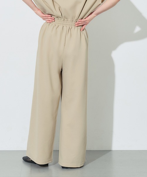 coca(coca)(コカ)の「カットジョーゼットイージーパンツ(その他パンツ・レディース・ベージュ/ブラック・S/M/L)」の6枚目の写真