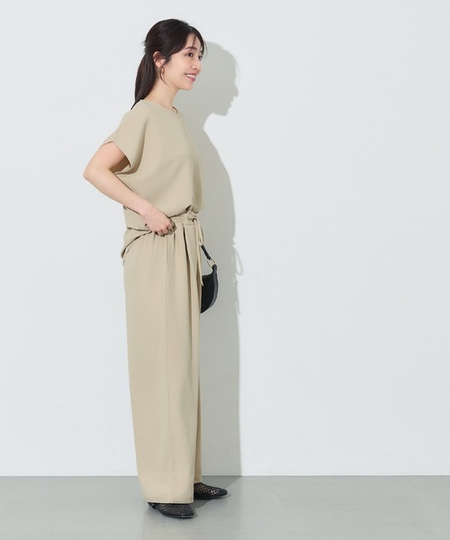 coca(coca)(コカ)の「カットジョーゼットイージーパンツ(その他パンツ・レディース・ベージュ/ブラック・S/M/L)」の8枚目の写真