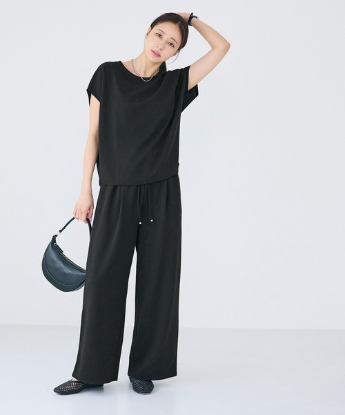 coca(coca)(コカ)の「カットジョーゼットイージーパンツ(その他パンツ・レディース・ベージュ/ブラック・S/M/L)」の10枚目の写真
