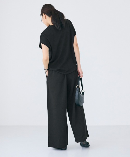 coca(coca)(コカ)の「カットジョーゼットイージーパンツ(その他パンツ・レディース・ベージュ/ブラック・S/M/L)」の11枚目の写真