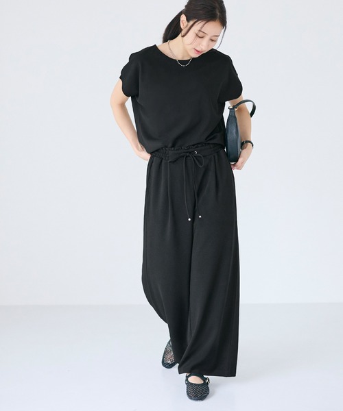 coca(coca)(コカ)の「カットジョーゼットイージーパンツ(その他パンツ・レディース・ベージュ/ブラック・S/M/L)」の12枚目の写真