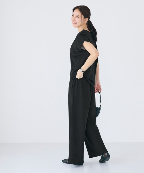 coca(coca)(コカ)の「カットジョーゼットイージーパンツ(その他パンツ・レディース・ベージュ/ブラック・S/M/L)」の14枚目の写真