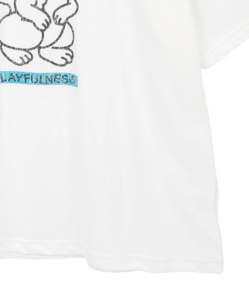 Candy Stripper(キャンディストリッパー)の「PLAYFULNESS BIG BIG Tシャツ(Tシャツ/カットソー・レディース・ブラック/オフホワイト/ブルー・FREE)」の7枚目の写真