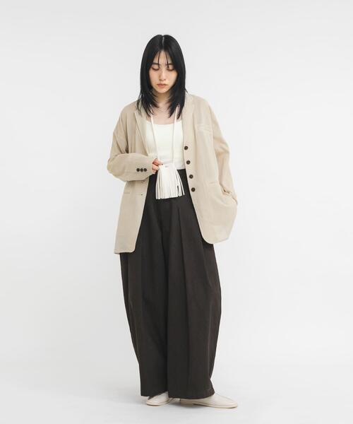 KBF(ケイビーエフ)の「フリンジマルチアクセサリー(ポーチ・レディース・ブラック/アイボリー・ONE)」の7枚目の写真