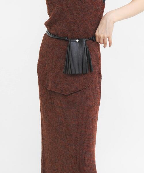 KBF(ケイビーエフ)の「フリンジマルチアクセサリー(ポーチ・レディース・ブラック/アイボリー・ONE)」の17枚目の写真