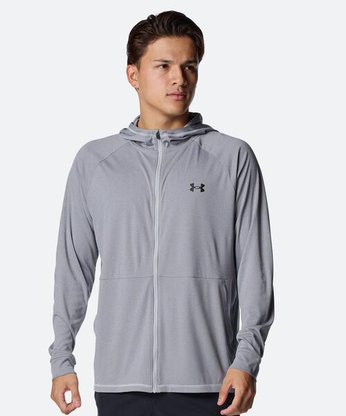 UNDER ARMOUR(アンダーアーマー)の「UAテック フルジップ フーディー(トレーニング/メンズ)(Tシャツ/カットソー・メンズ・グレー・L/S/2XL/XL/M)」の1枚目の写真