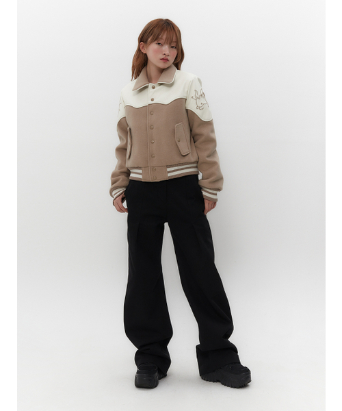 TUOMIO（トゥオミオ）の「WESTERN VARSITY JACKET [BEIGE]（スタジャン・レディース・その他・1/2）」の5枚目の写真