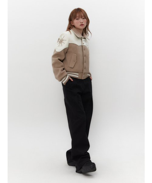 TUOMIO（トゥオミオ）の「WESTERN VARSITY JACKET [BEIGE]（スタジャン・レディース・その他・1/2）」の6枚目の写真