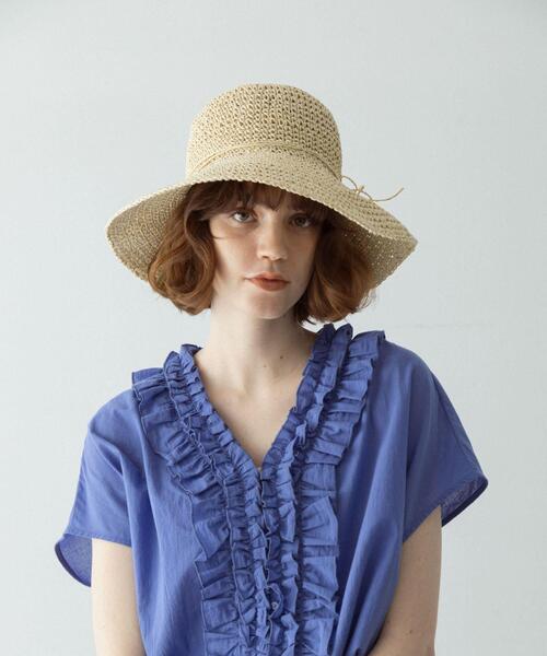 URBAN RESEARCH Sonny Label(アーバンリサーチサニーレーベル)の「折り畳みペーパーハット(ハット・レディース・ベージュ/キャメル・ONE)」の2枚目の写真