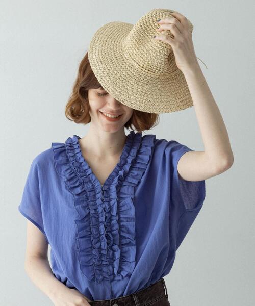 URBAN RESEARCH Sonny Label(アーバンリサーチサニーレーベル)の「折り畳みペーパーハット(ハット・レディース・ベージュ/キャメル・ONE)」の4枚目の写真