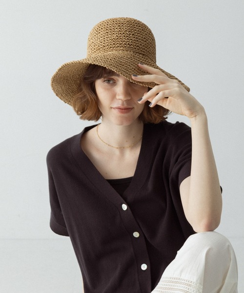 URBAN RESEARCH Sonny Label(アーバンリサーチサニーレーベル)の「折り畳みペーパーハット(ハット・レディース・ベージュ/キャメル・ONE)」の7枚目の写真