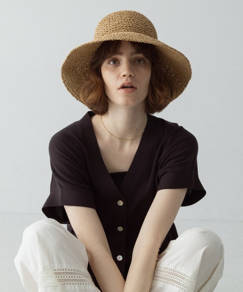 URBAN RESEARCH Sonny Label(アーバンリサーチサニーレーベル)の「折り畳みペーパーハット(ハット・レディース・ベージュ/キャメル・ONE)」の8枚目の写真