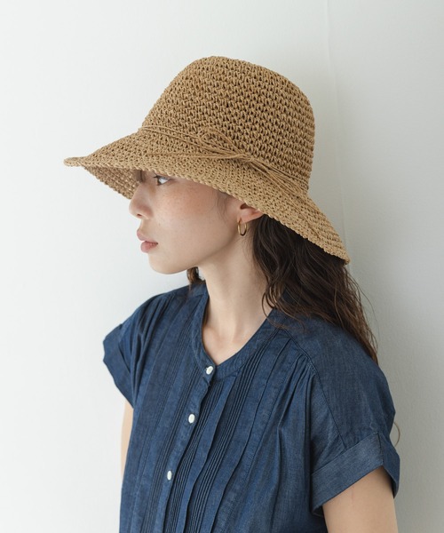 URBAN RESEARCH Sonny Label(アーバンリサーチサニーレーベル)の「折り畳みペーパーハット(ハット・レディース・ベージュ/キャメル・ONE)」の11枚目の写真