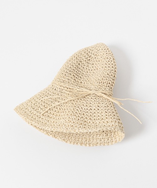 URBAN RESEARCH Sonny Label(アーバンリサーチサニーレーベル)の「折り畳みペーパーハット(ハット・レディース・ベージュ/キャメル・ONE)」の16枚目の写真