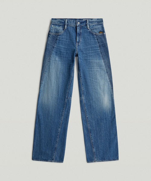 G-STAR（ジースター）の「Hybrid Contor 3D Barrel Loose Jeans/パネル切り替えデザイン立体裁断ワイドルーズバレルジーンズ/L28（デニムパンツ・レディース・インディゴブルー・26inch/25inch/24inch/27inch）」の3枚目の写真