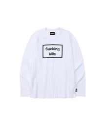 AJOBYAJO | Warning Long Sleeves T-Shirt [WHITE](Tシャツ/カットソー)