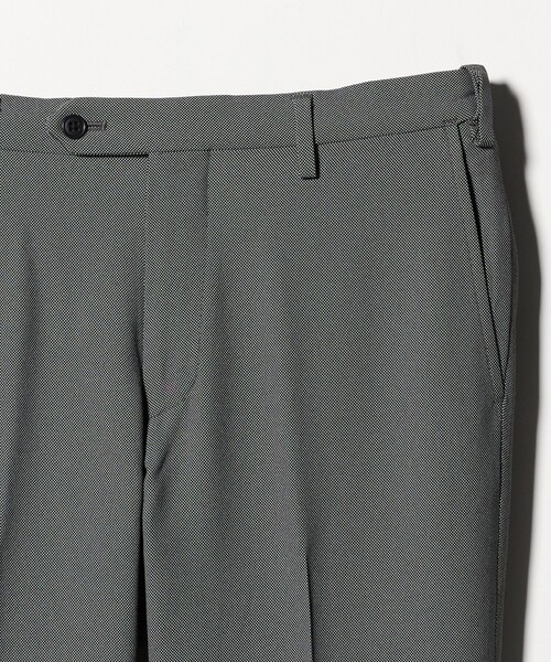 green label relaxing（グリーンレーベルリラクシング）の「A+ COOL ポリエステル バーズアイ スタンダード アジャスター NP スラックス -ウォッシャブル・ストレッチ・接触冷感・吸水速乾-（スラックス・メンズ・グレー系/ダークグレー/ネイビー・XL/XXL/L/S/M）」の6枚目の写真