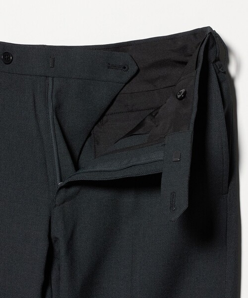 green label relaxing（グリーンレーベルリラクシング）の「A+ COOL ポリエステル バーズアイ スタンダード アジャスター NP スラックス -ウォッシャブル・ストレッチ・接触冷感・吸水速乾-（スラックス・メンズ・グレー系/ダークグレー/ネイビー・XL/XXL/L/S/M）」の14枚目の写真