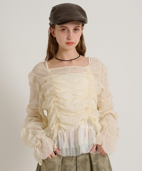 w closet（ダブルクローゼット）の「ハンチング（キャップ・レディース・ブラウン/ブラック・FREE）」の8枚目の写真