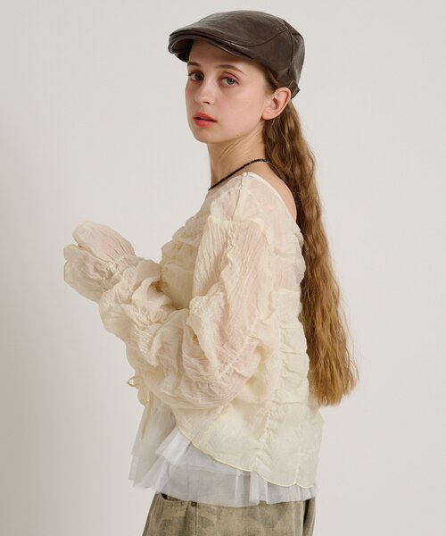 w closet（ダブルクローゼット）の「ハンチング（キャップ・レディース・ブラウン/ブラック・FREE）」の9枚目の写真