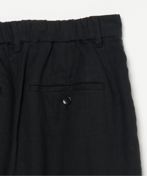 HELIOPOLE(エリオポール)の「FRENCH LINEN PANTS(スラックス・レディース・ダークブラウン/ブラック・36/38)」の4枚目の写真