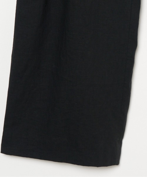 HELIOPOLE(エリオポール)の「FRENCH LINEN PANTS(スラックス・レディース・ダークブラウン/ブラック・36/38)」の5枚目の写真
