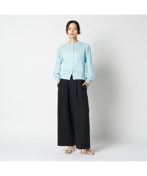 HELIOPOLE(エリオポール)の「FRENCH LINEN PANTS(スラックス・レディース・ダークブラウン/ブラック・36/38)」の15枚目の写真