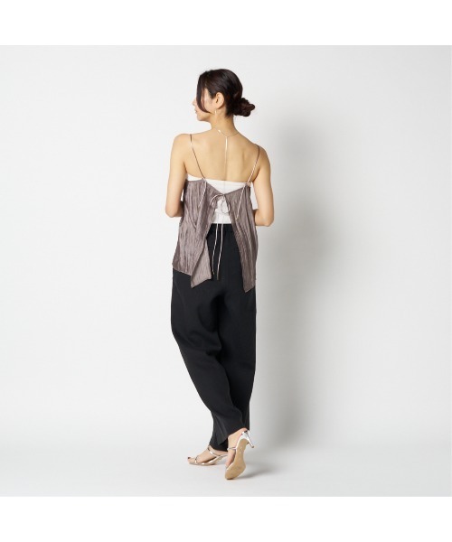HELIOPOLE(エリオポール)の「FRENCH LINEN PANTS(スラックス・レディース・ダークブラウン/ブラック・36/38)」の11枚目の写真