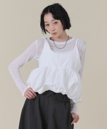 FMiBL（ファミル）の「バルーンキャミレイヤードトップス（Tシャツ/カットソー）」