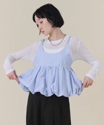 FMiBL（ファミル）の「バルーンキャミレイヤードトップス（Tシャツ/カットソー）」