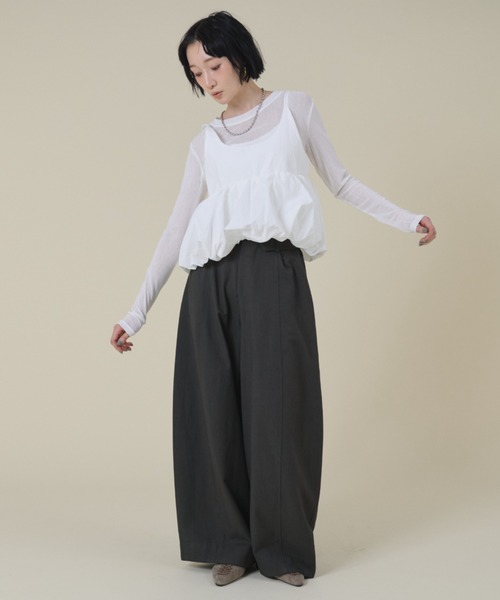 FMiBL(ファミル)の「バルーンキャミレイヤードトップス(Tシャツ/カットソー・レディース・ブラック/ブルー/ホワイト・FREE)」の20枚目の写真