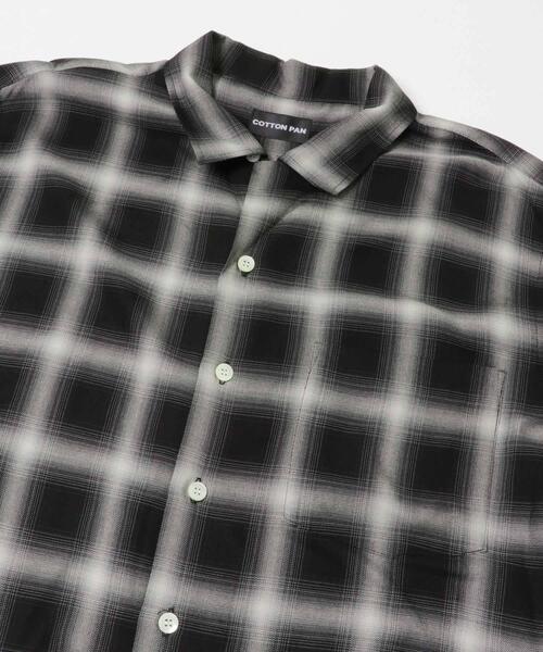 cotton pan（コットンパン）の「COTTON PAN　SOHOオンブレシャツロングスリーブ（シャツ/ブラウス・メンズ・ブラック/ブルー/ブルー系その他・2/3）」の5枚目の写真