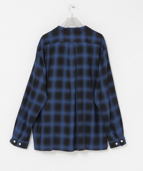 cotton pan（コットンパン）の「COTTON PAN　SOHOオンブレシャツロングスリーブ（シャツ/ブラウス・メンズ・ブラック/ブルー/ブルー系その他・2/3）」の15枚目の写真