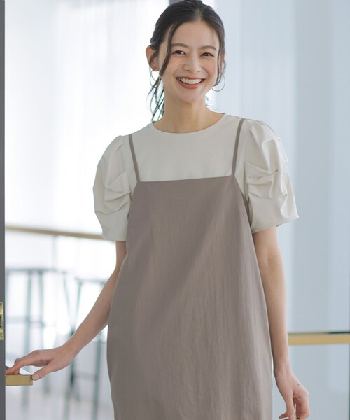 組曲(クミキョク)の「タッチミースムース ボリュームスリーブ カットソー(Tシャツ/カットソー・レディース・ブラック系/ホワイト系/ダークブラウン系・2/3)」の13枚目の写真