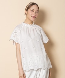 RESPEC（リスペック）の「コットン刺繍レースブラウス（シャツ/ブラウス）」