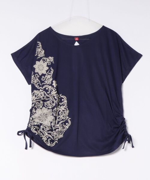 チャイハネ（チャイハネ）の「【チャイハネ】VORRUK ガディアTシャツ（Tシャツ/カットソー・レディース・イエロー/パープル/ホワイト・FREE）」の2枚目の写真