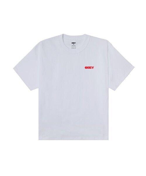 OBEY(オベイ)の「【OBEY】REUSE(Tシャツ/カットソー・レディース・ホワイト/ブラック・SMALL)」の2枚目の写真