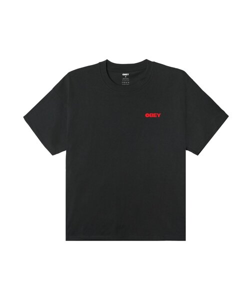 OBEY(オベイ)の「【OBEY】REUSE(Tシャツ/カットソー・レディース・ホワイト/ブラック・SMALL)」の1枚目の写真