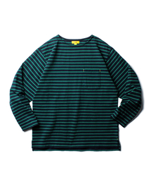 THE RESQ（ザーレスキュー）の「CLASSIC STRIPED L/S TEE [INK NAVY]（Tシャツ/カットソー）」