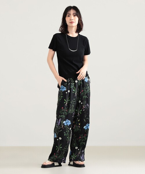 Demi-Luxe BEAMS（デミルクス ビームス）の「ATON / コンパクト Tシャツ（Tシャツ/カットソー・レディース・ブラック/サックスブルー/ホワイト・ONE SIZE）」の4枚目の写真