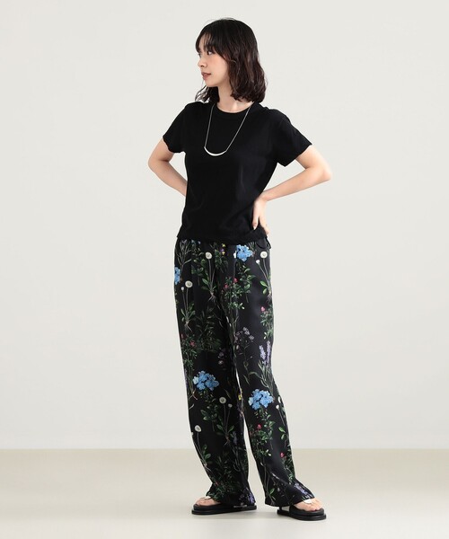 Demi-Luxe BEAMS（デミルクス ビームス）の「ATON / コンパクト Tシャツ（Tシャツ/カットソー・レディース・ブラック/サックスブルー/ホワイト・ONE SIZE）」の6枚目の写真