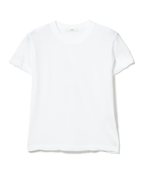 Demi-Luxe BEAMS（デミルクス ビームス）の「ATON / コンパクト Tシャツ（Tシャツ/カットソー・レディース・ブラック/サックスブルー/ホワイト・ONE SIZE）」の19枚目の写真