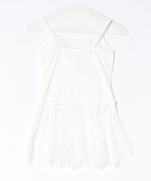 P.V.T(ピーブイティー)の「レースデザインキャミ(キャミソール・レディース・White/Black・F)」の12枚目の写真