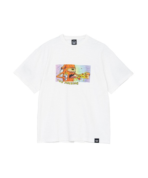 TOY MACHINE(トイ マシーン)の「TM GM PIZZA SECT SLUB YARN SS TEE(Tシャツ/カットソー・メンズ・ホワイト/ライトブラウン・XL/L/M)」の3枚目の写真
