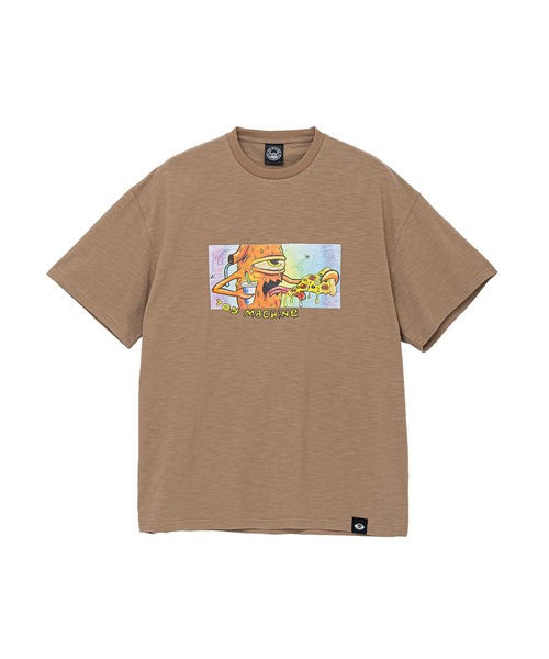 TOY MACHINE(トイ マシーン)の「TM GM PIZZA SECT SLUB YARN SS TEE(Tシャツ/カットソー・メンズ・ホワイト/ライトブラウン・XL/L/M)」の8枚目の写真