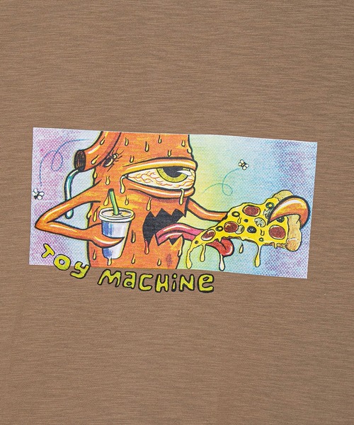 TOY MACHINE(トイ マシーン)の「TM GM PIZZA SECT SLUB YARN SS TEE(Tシャツ/カットソー・メンズ・ホワイト/ライトブラウン・XL/L/M)」の10枚目の写真