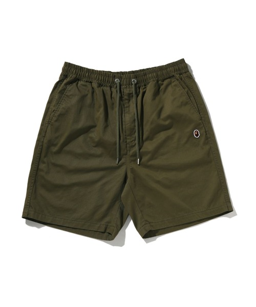 A BATHING APE(アベイシングエイプ)の「ONE POINT ELASTICATED RELAXED FIT SHORTS(その他パンツ・メンズ・ブラック/オリーブ・XX-LARGE/MEDIUM/X-LARGE/SMALL/LARGE)」の2枚目の写真